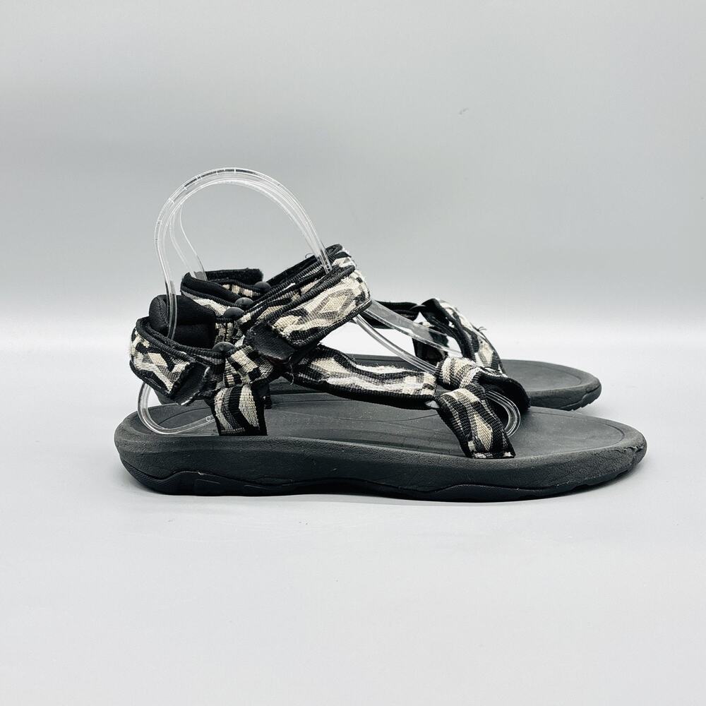 Teva Sandals Mens 6 Black Gray Hurricane Ankle Strappy Sport Hiking Shoes